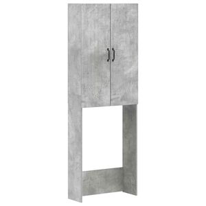 vidaXL Toalett sk&aring;p HOORN Betonggr&aring; 66 x 25,5 x 190 cm Konstruerat tr&auml;