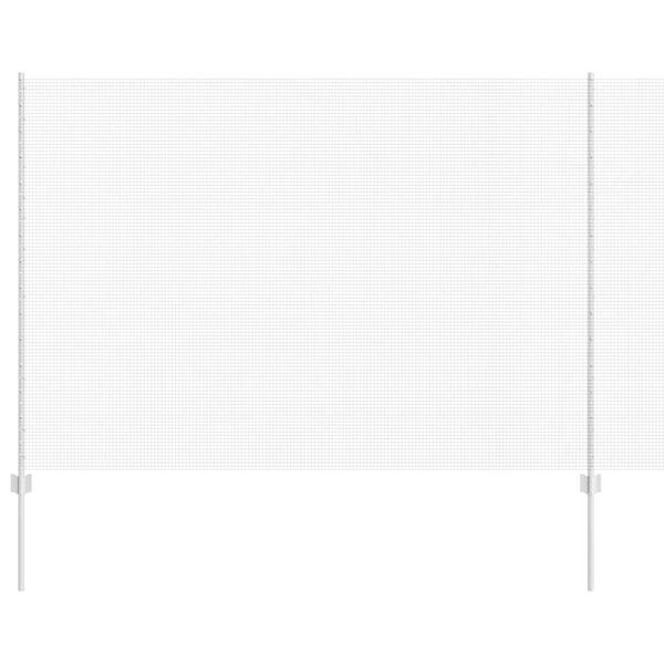 vidaXL St&auml;ngsel med stolpe Silver 1,5 x 50 m St&aring;l