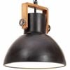 vidaXL H&auml;nglampa industriell 25 W svart rund 30 cm E27