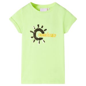 T-shirt f&ouml;r barn neongul 116