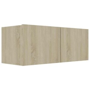 vidaXL Tv-b&auml;nk sonoma-ek 80x30x30 cm konstruerat tr&auml;
