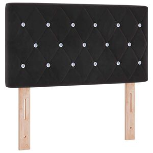 vidaXL Huvudgavel Svart 80 cm Sammet