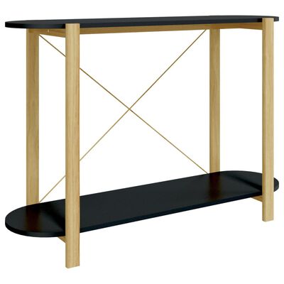 vidaXL Konsolbord svart 110x38x75 cm konstruerat trä