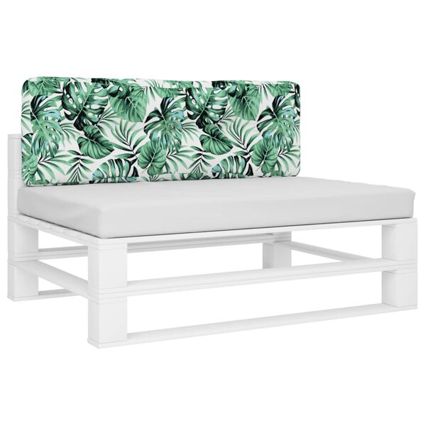 vidaXL Palldyna bladm&ouml;nster 120x40x12 cm tyg