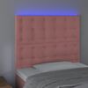vidaXL S&auml;nggavel LED rosa 90x5x118/128 cm sammet