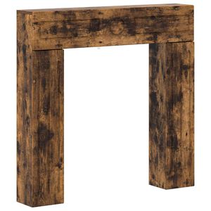 vidaXL Eldstadsram R&ouml;kt ek 102 x 18 x 100,5 cm Konstruerat tr&auml;