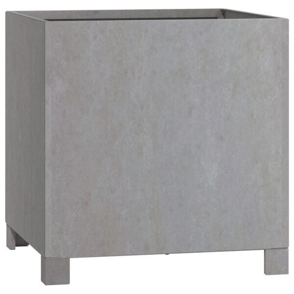 vidaXL Odlingslåda med ben rostfärgad 42x40x43 cm rosttrögt stål