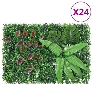 &nbsp;vidaXL Konstv&auml;xt v&auml;xtv&auml;gg 24 st gr&ouml;n 40x60 cm
