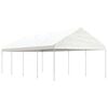 vidaXL Paviljong med tak vit 8,92x4,08x3,22 m polyeten
