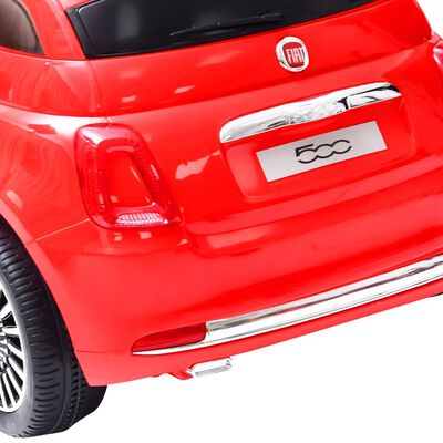 vidaXL Elbil för barn Fiat 500 röd