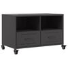 vidaXL Tv-b&auml;nk svart 68x39x43,5 cm st&aring;l