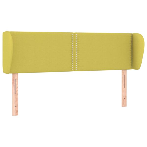 vidaXL S&auml;nggavel med kanter gr&ouml;n 147x23x78/88 cm tyg