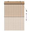 vidaXL Rullgardin med gardiner Natur 100 x 160 cm Bambu