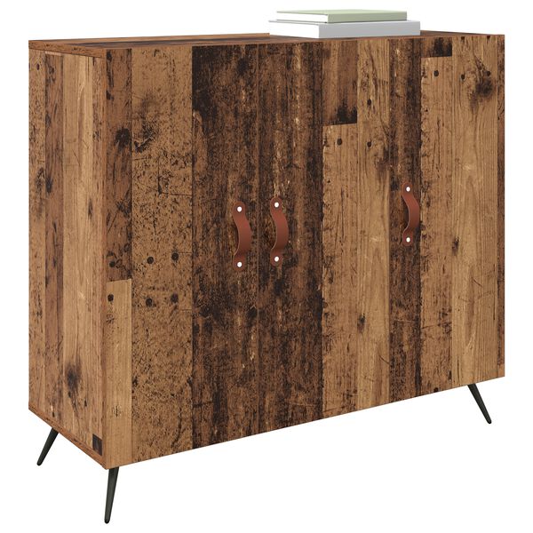 vidaXL Sideboard Gammalt tr&auml; 89,5 x 34 x 80 cm Konstruerat tr&auml;
