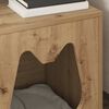 vidaXL Katt hus Artisan Ek 42,5 x 40 x 53,5 cm Konstruerat tr&auml;