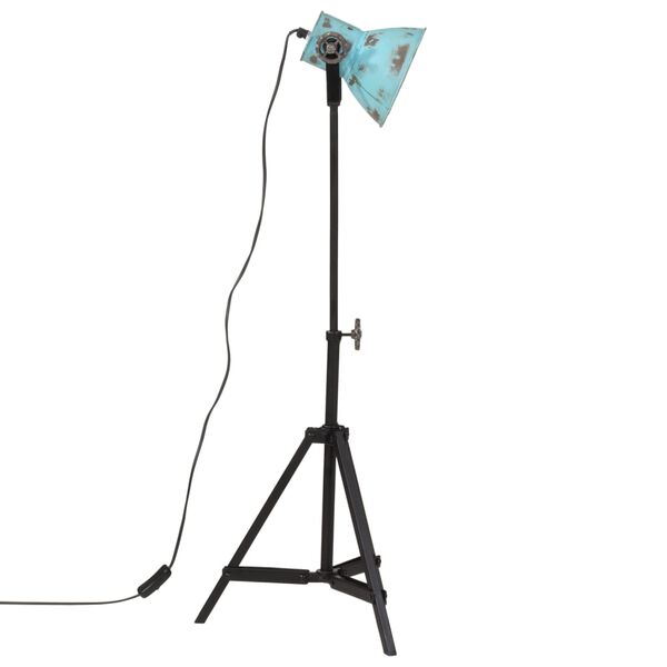 vidaXL Golvlampa 25 W n&ouml;tt bl&aring; 35x35x65/95 cm E27