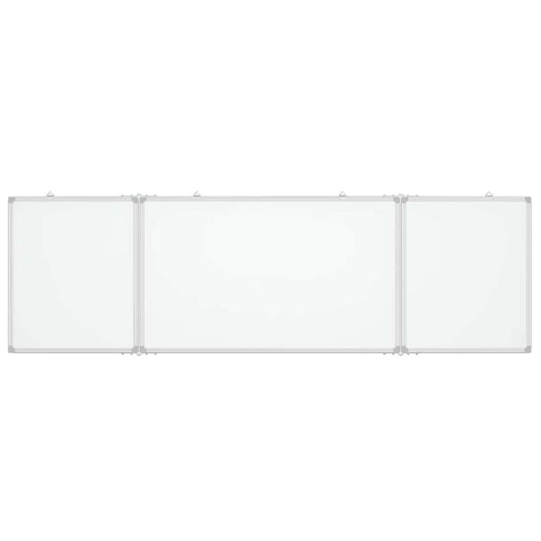 vidaXL Magnetisk whiteboard hopf&auml;llbar 160x60x1,7 cm aluminium