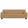 vidaXL Barnsoffa brun 90x53x30 cm sammet
