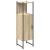 vidaXL Badrumssk&aring;p Beige 33 x 33 x 120,5 cm Konstruerat tr&auml;