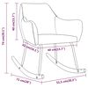vidaXL Gungstol rosa sammet