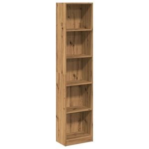 vidaXL Bokhylla hantverksm&auml;ssig ek 40x24x176 cm konstruerat tr&auml;