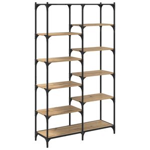 vidaXL Hyllsystem artisan ek 100 x 32 x 170 cm Konstruerat tr&auml;