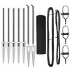 vidaXL Svetsat tr&aring;dgalleri med piggar 10 x 0,4 m PVC-belagda st&aring;l Gr&aring;