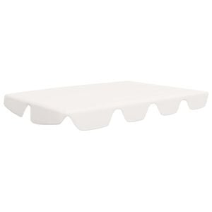 vidaXL Reservtak f&ouml;r hammock vit 188/168x145/110 cm