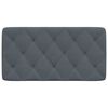 vidaXL Headboard Cushion Dark Grey 100 cm Velvet
