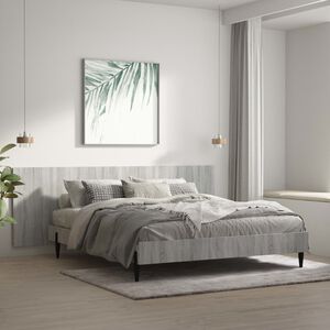 vidaXL V&auml;ggh&auml;ngd s&auml;nggavel gr&aring; sonoma 240x1,5x80 cm konstruerat tr&auml;
