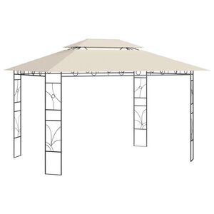 vidaXL Paviljong 4x3x2,7 m gr&auml;ddvit 160 g/m&sup2;