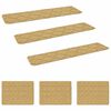 vidaXL Trappmattor 15 st 76 x 20 cm Beige Polyester Rektangul&auml;r