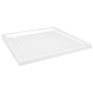 vidaXL Duschkar med prickar vit 80x80x4 cm ABS