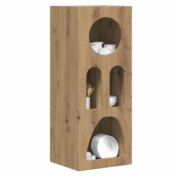 vidaXL Sideboard Artisan Ek 40 x 35 x 100.5 cm Konstruerat tr&auml;