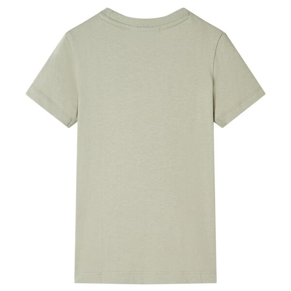 T-shirt f&ouml;r barn ljus khaki 116