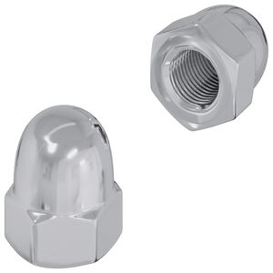 vidaXL Muttern 2 pcs Silver M6 x 10 mm J&auml;rn