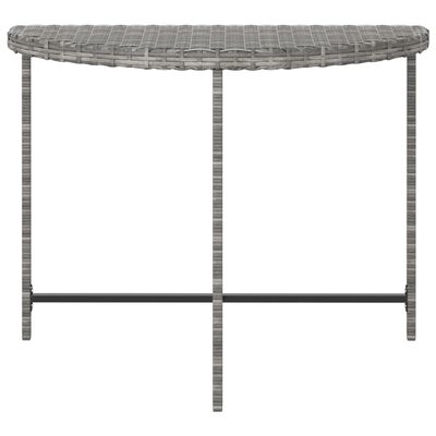 vidaXL Trädgårdsbord grå 100x50x75 cm konstrotting