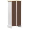 vidaXL Bokhylla Vit 46 x 29 x 100 cm Massiv furu