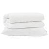 vidaXL T&auml;ckeset med kudde 2 st Vit Mikrofiber