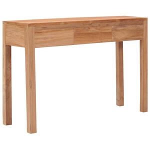 vidaXL Avlastningsbord 110x35x75 cm massiv teak