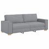 vidaXL Soffa 3 pcs Ljusgr&aring; 220 x 80 x 84 cm Linnenblandad tyg