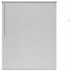 vidaXL Fönsterpersienn med gardiner Silver Aluminium