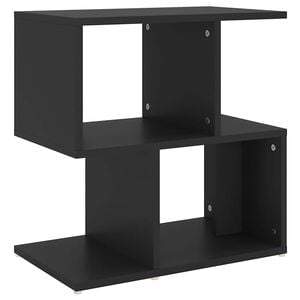 vidaXL Sidosk&aring;p svart 50x30x51,5 cm konstruerat tr&auml;