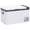 vidaXL Kylbox med handtag 18 L svart och vit PP & PE