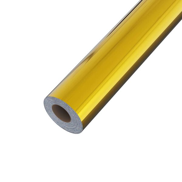 vidaXL Dekorplast guld h&ouml;gglans 500x90 cm PVC