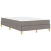 vidaXL B&auml;ddfj&auml;der med madrass Taupe 120 x 200 cm tyg