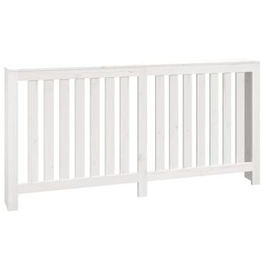 vidaXL Elementskydd vit 169x19x84 cm massiv furu