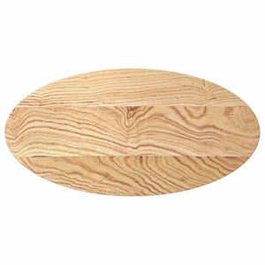 vidaXL Bordsskiva 80x40x2 cm massiv ek oval