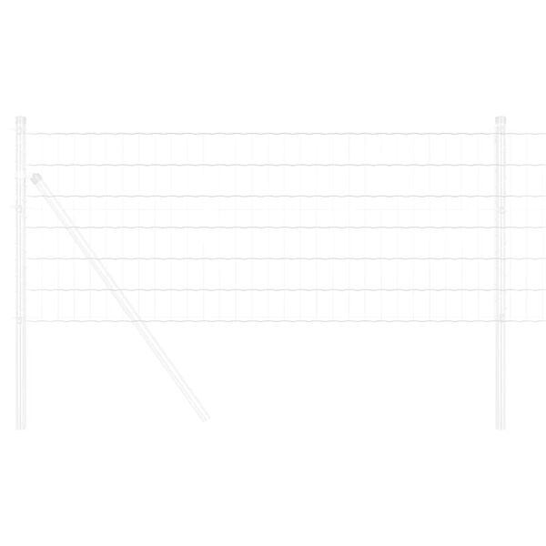 vidaXL Eurogärdsel Silver 0.6 x 50 m Varmförzinkat järn