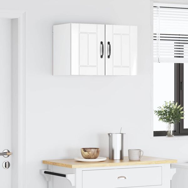 vidaXL K&ouml;kssk&aring;p Lucca 2 pcs Vit h&ouml;gglans 30 x 31 x 40 cm